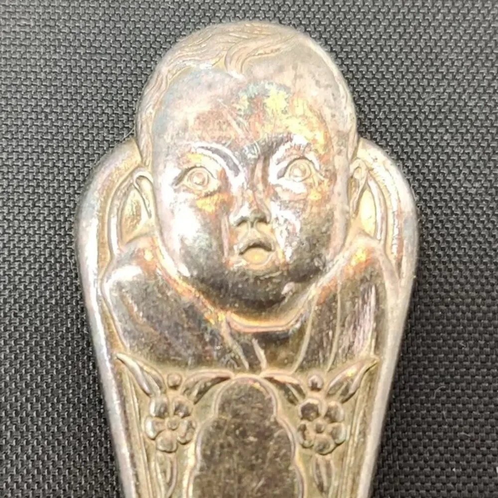 Vintage Gerber Baby Spoon Silver Plated McGlashan Clarke Co Flatware Collectible